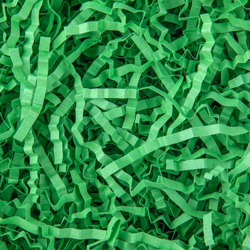 Caleihd 1LB Crinkle Paper Filler Cut Shredded Paper, Gift Box Baskets Wrapping and Filling for Easter, Birthday, Wedding, Christmas Decoration(Green) - Image 1